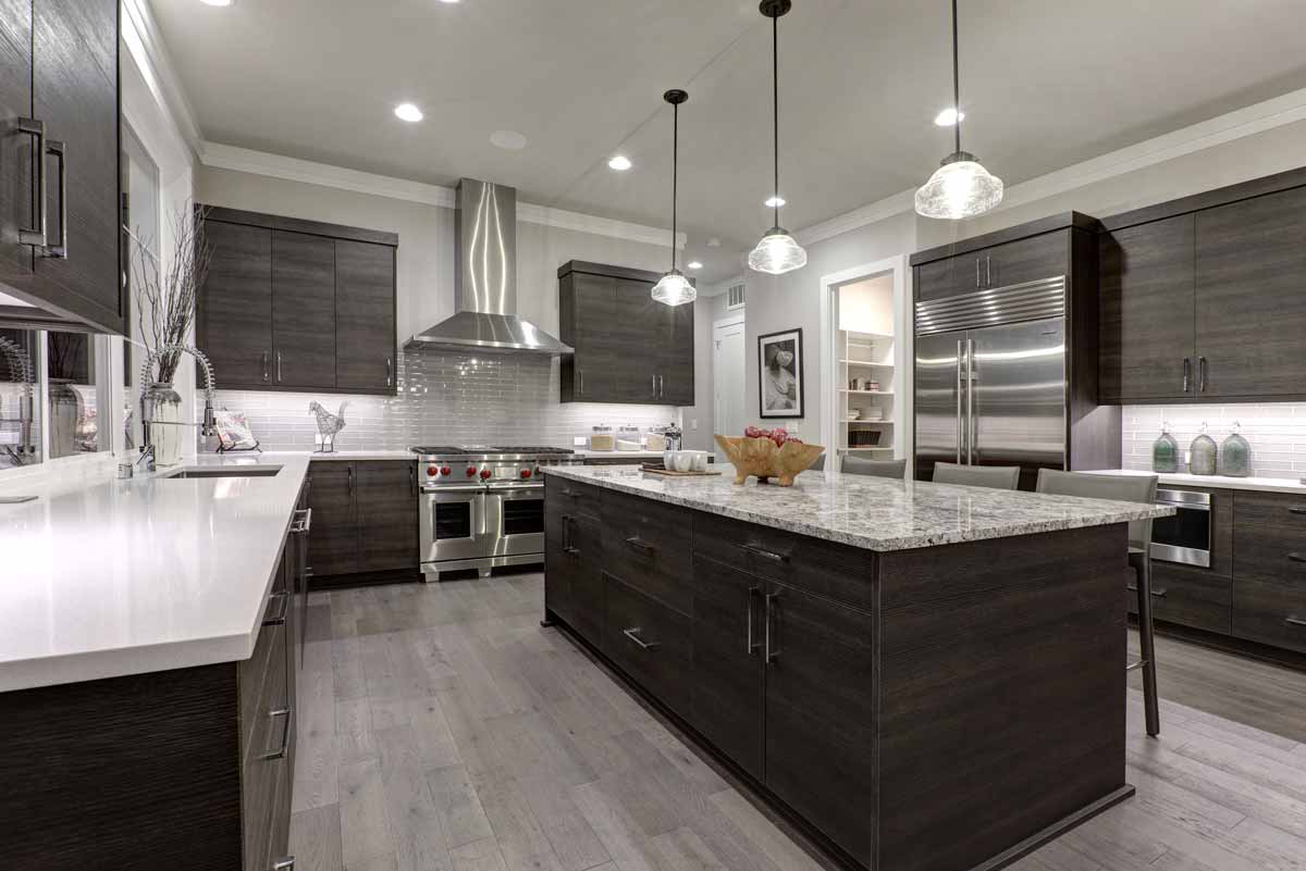 Kitchen with luxury appliances